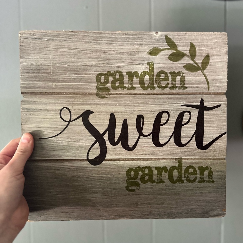 Wooden Garden Sign